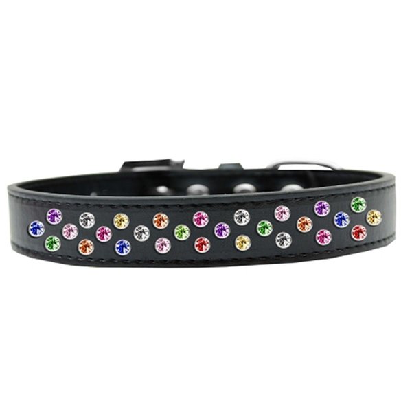 Mirage Pet Products Sprinkles Dog CollarConfetti CrystalsBlack Size 16 615-26 BK-16